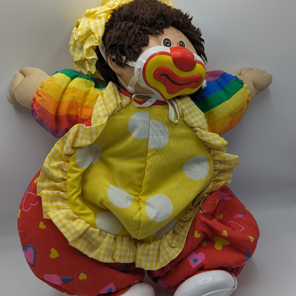Vintage Hasbro RARE Cabbage Patch Boy Clown Doll